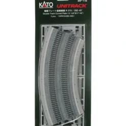 Kato 20-112 N Curved Double Plate Track/2pc - Model Train Junction: Quality Parts and Art Supplies