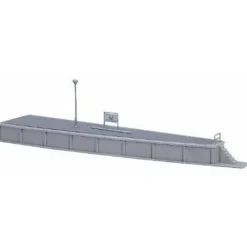Kato 23-104 N Island Platform with a Type 3 End - Model Train Junction: Quality Parts and Art Supplies