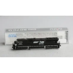 Kato 176-7501 N NS Black w/White Face SD70M Diesel Locomotive #2591 with DCC LN/Box - Model Train Junction: Quality Parts and Art Supplies
