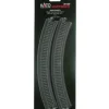 Kato 20-520 N 12-3/8" Radius 45 Single Curved Viaduct Track (Pack of 2) - Model Train Junction: Quality Parts and Art Supplies