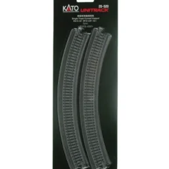 Kato 20-520 N 12-3/8" Radius 45 Single Curved Viaduct Track (Pack of 2) - Model Train Junction: Quality Parts and Art Supplies