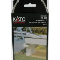 Kato 23-019 N 2" Unitrack Double Track Poured Concrete Column Pier (Pack of 6) - Model Train Junction: Quality Parts and Art Supplies