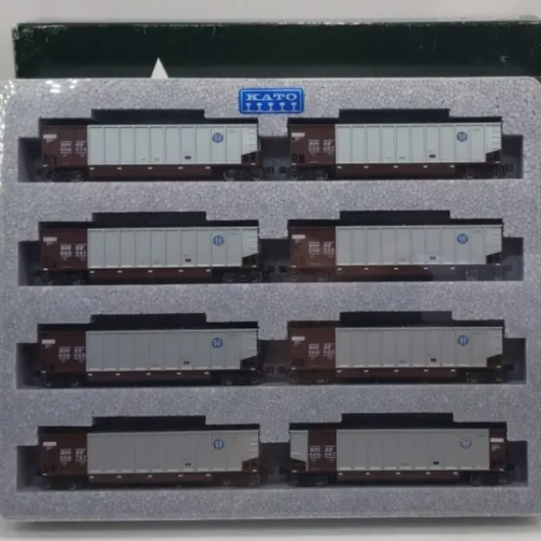 Kato 106-4605 N Scale BNSF BethGon Coalporter Set (8 Cars) - Model Train Junction: Quality Parts and Art Supplies