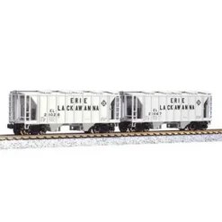 Kato 186-0202 N Scale Erie Lackawanna AC&F 70 Ton Covered Hopper (Set of 2) - Model Train Junction: Quality Parts and Art Supplies