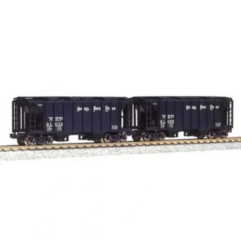 Kato 186-0205 N Scale Nickel Plate Road AC&F 70 Ton Covered Hopper #1 (Set of 2) - Model Train Junction: Quality Parts and Art Supplies
