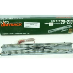 Kato 20-210 N Scale 12-3/16" 310 mm Double Crossover UniTrack - Model Train Junction: Quality Parts and Art Supplies