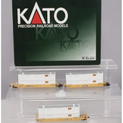 Kato 106-6116 N TTX MAXI-IV Gunderson Double Stack Car (Set of 3) - Model Train Junction: Quality Parts and Art Supplies