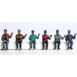 Kato 31-610 Seated Engine Crew Figures (Set of 6) - Model Train Junction: Quality Parts and Art Supplies