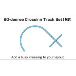 Kato 20-867-1 V8 90 Degree Crossing Set - Model Train Junction: Quality Parts and Art Supplies
