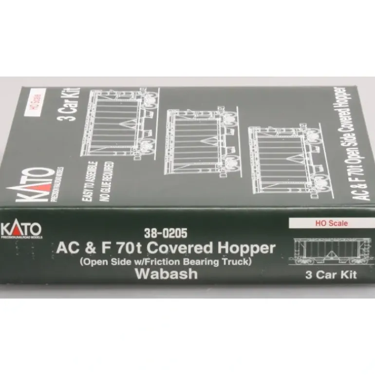 Kato 38-0205 Wabash ACF Hopper Car Set (3) - Model Train Junction: Quality Parts and Art Supplies