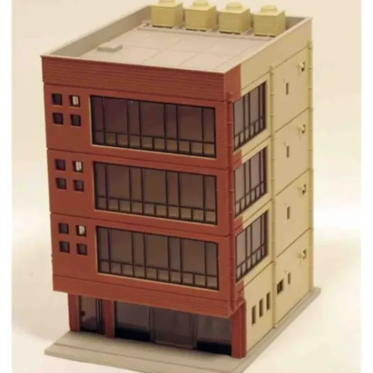 Kato 23-431A N Building 4 Floor Office, Brick - Model Train Junction: Quality Parts and Art Supplies