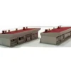 Kato 23-408A N Scale Structure Small Strip Mall - Red - Model Train Junction: Quality Parts and Art Supplies