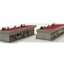 Kato 23-408A N Scale Structure Small Strip Mall - Red - Model Train Junction: Quality Parts and Art Supplies