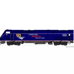Kato, 176-6035-LS, N, GE P42 Genesis, Amtrak, (Midnight Blue), #100, DCC & Sound - Model Train Junction: Quality Parts and Art Supplies