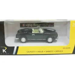 K-Line 1962 Kruisers 1:43 Black Alfa Romeo Giulietta Spider 1600CC Diecast Car - Model Train Junction: Quality Parts and Art Supplies
