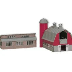 K-Line 6-21385 O By Lionel Barn & Chicken Coop Building Kit - Model Train Junction: Quality Parts and Art Supplies