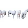 K-Line 6-22579 O By Lionel Circus Horses Animals Figures Unpainted (Set of 4) - Model Train Junction: Quality Parts and Art Supplies