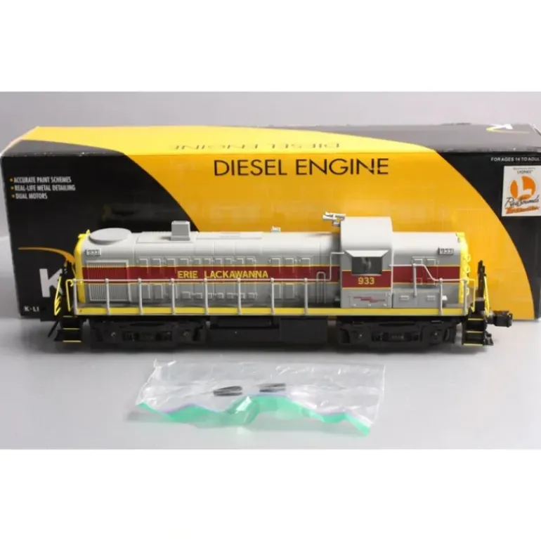 K-Line 6-22280 O Gauge Erie RS-3 Diesel Locomotive #933 w/TMCC&RailSounds - Model Train Junction: Quality Parts and Art Supplies