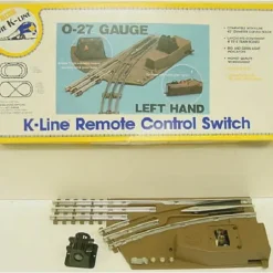 K-Line K-0275 O-27 Gauge 42" Left Hand Remote Switch Turnout - Model Train Junction: Quality Parts and Art Supplies