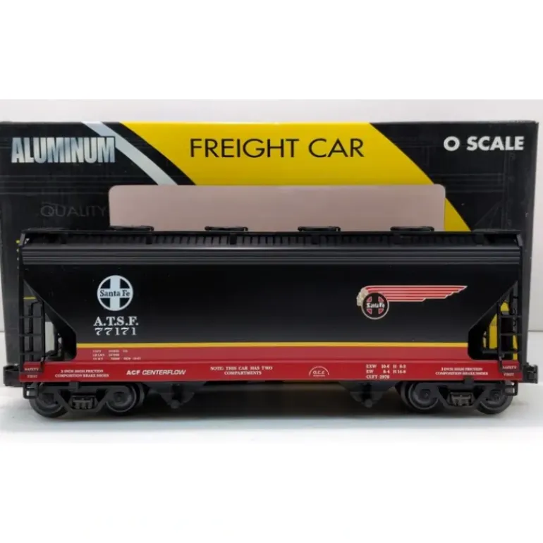 K-Line K6242-1051 O Gauge Santa Fe Black 2-Bay Hopper #77171 EX/Box - Model Train Junction: Quality Parts and Art Supplies
