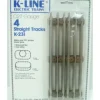 K-Line K-231 O-27 Gauge Tubular Straight Track Sections (Pack of 4) - Model Train Junction: Quality Parts and Art Supplies