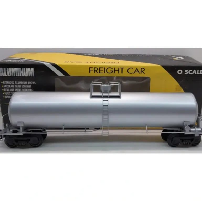 K-Line K6334-0001 O Gauge Undecorated Aluminum Tank Car LN/Box - Model Train Junction: Quality Parts and Art Supplies