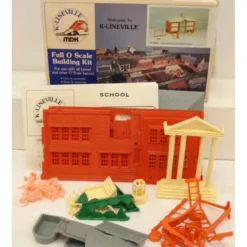 K-Line K4061 O Scale K-Lineville School & Playground Building Kit - Model Train Junction: Quality Parts and Art Supplies