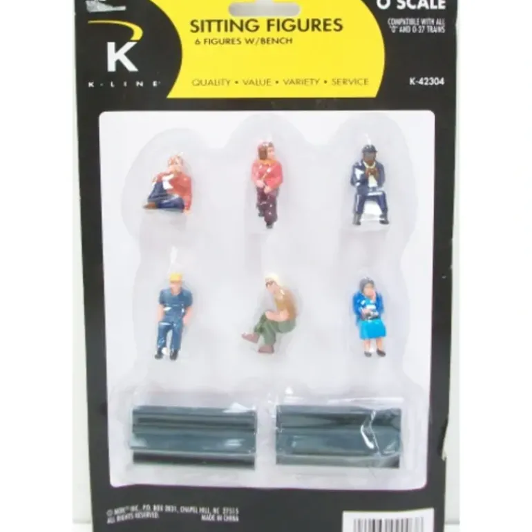 K-Line K42304 O Scale Sitting Figures W/ Bench - Model Train Junction: Quality Parts and Art Supplies