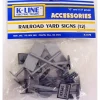K-Line K4179 O/O27 Railroad Yard Signs (Pack of 12) - Model Train Junction: Quality Parts and Art Supplies