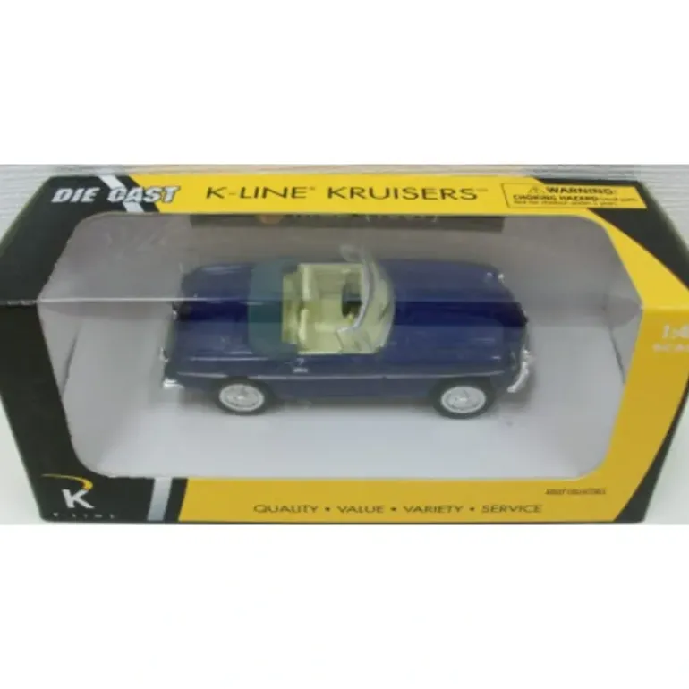 K-Line Kruisers K94103 1:43 1967 Electric Blue MG MGB 1967 Convertible Diecast - Model Train Junction: Quality Parts and Art Supplies