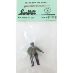 Kramer P36 O-Scale Seated Hobo with Beard Figure - Model Train Junction: Quality Parts and Art Supplies