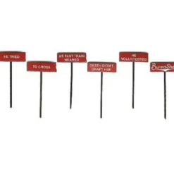 LaBelle 7651 Burma Shave Sign Set #1 - Model Train Junction: Quality Parts and Art Supplies