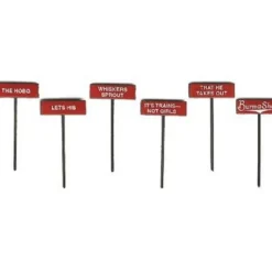 LaBelle 7605 Burma Shave Sign Set #5 - Model Train Junction: Quality Parts and Art Supplies