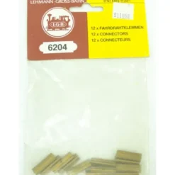 LGB 6204 Brass Catenary Wire Connector Clips (Pack of 12) - Model Train Junction: Quality Parts and Art Supplies