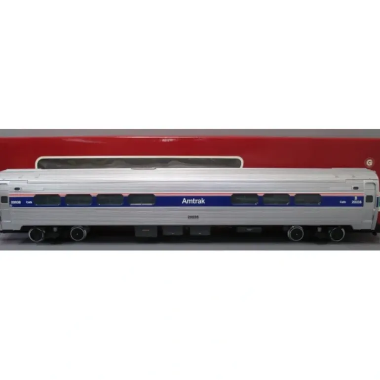 LGB 32224 G Amtrak Amfleet Phase IV Cafe Car #20038 - Model Train Junction: Quality Parts and Art Supplies