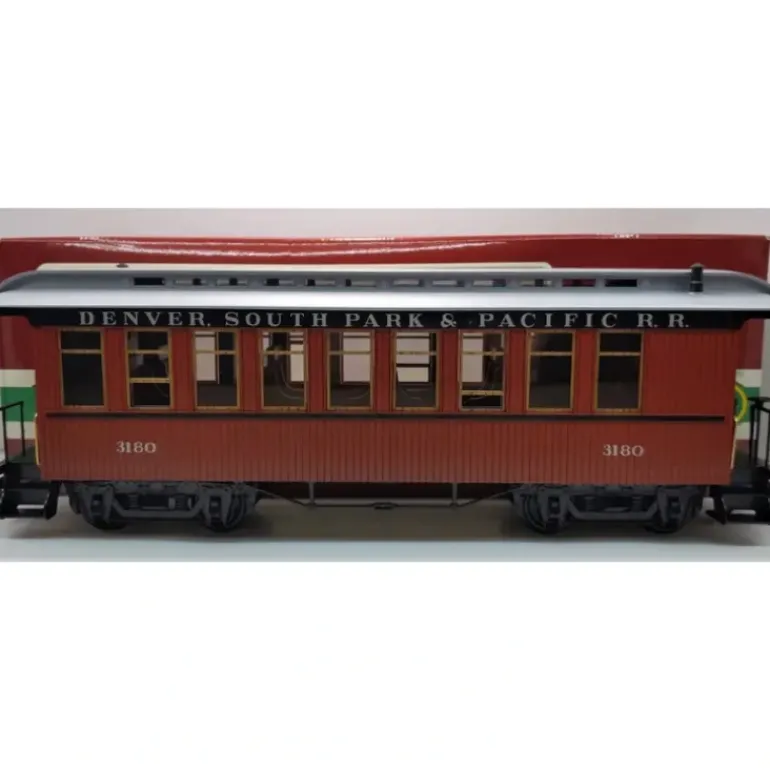 LGB 3180 G Scale Denver, South Park & Pacific Passenger Car LN/Box - Model Train Junction: Quality Parts and Art Supplies