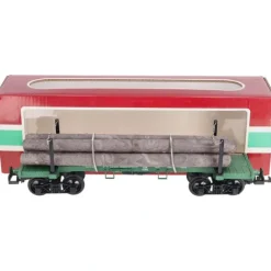 LGB 4066 G Scale Green Flatcar with Log Load & Stakes LN/Box - Model Train Junction: Quality Parts and Art Supplies