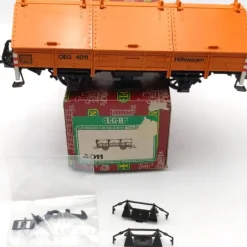 LGB 4011 G Scale OEG Low-Side Gondola w/ Covers EX/Box - Model Train Junction: Quality Parts and Art Supplies