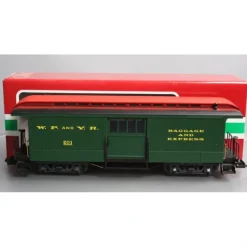 LGB 36845 White Pass & Yukon Baggage Car #201 - Plastic Wheels - Model Train Junction: Quality Parts and Art Supplies