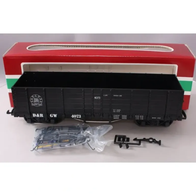 LGB 4073-C03 G Scale Denver and Rio Grande High Side Gondola LN/Box - Model Train Junction: Quality Parts and Art Supplies