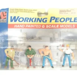 Life Like 1171 G Construction Worker Figures (Set of 4) - Model Train Junction: Quality Parts and Art Supplies