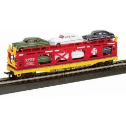 Life Like 8303 HO Atchison, Topeka & Santa Fe Bi-Level Auto Carrier - Model Train Junction: Quality Parts and Art Supplies