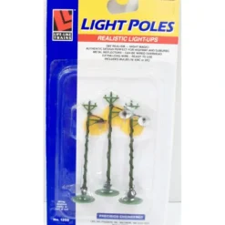 Life Like 1206 HO Light Poles (Pack of 3) - Model Train Junction: Quality Parts and Art Supplies