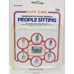 Life Like 1124 HO People Sitting W/Bench Figures (Set of 7) - Model Train Junction: Quality Parts and Art Supplies