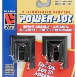 Life Like 21308 HO Power-Loc Illuminated Bumpers (Pack of 2) - Model Train Junction: Quality Parts and Art Supplies