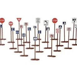 Life Like 1602 HO Street & Highway Signs - Model Train Junction: Quality Parts and Art Supplies