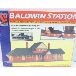 Life Like 7442 N Scale Baldwin Station Kit - Model Train Junction: Quality Parts and Art Supplies