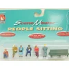 Life Like 1857 O People Sitting With Bench Figures (Set of 7) - Model Train Junction: Quality Parts and Art Supplies