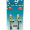 Life Like 1848 O Scale Light-Up Traffic Light Signals (Pack of 2) - Model Train Junction: Quality Parts and Art Supplies