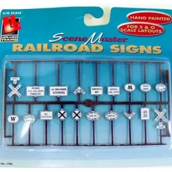 Life Like 1704 O Scale Railroad Signs (Set of 19) - Model Train Junction: Quality Parts and Art Supplies